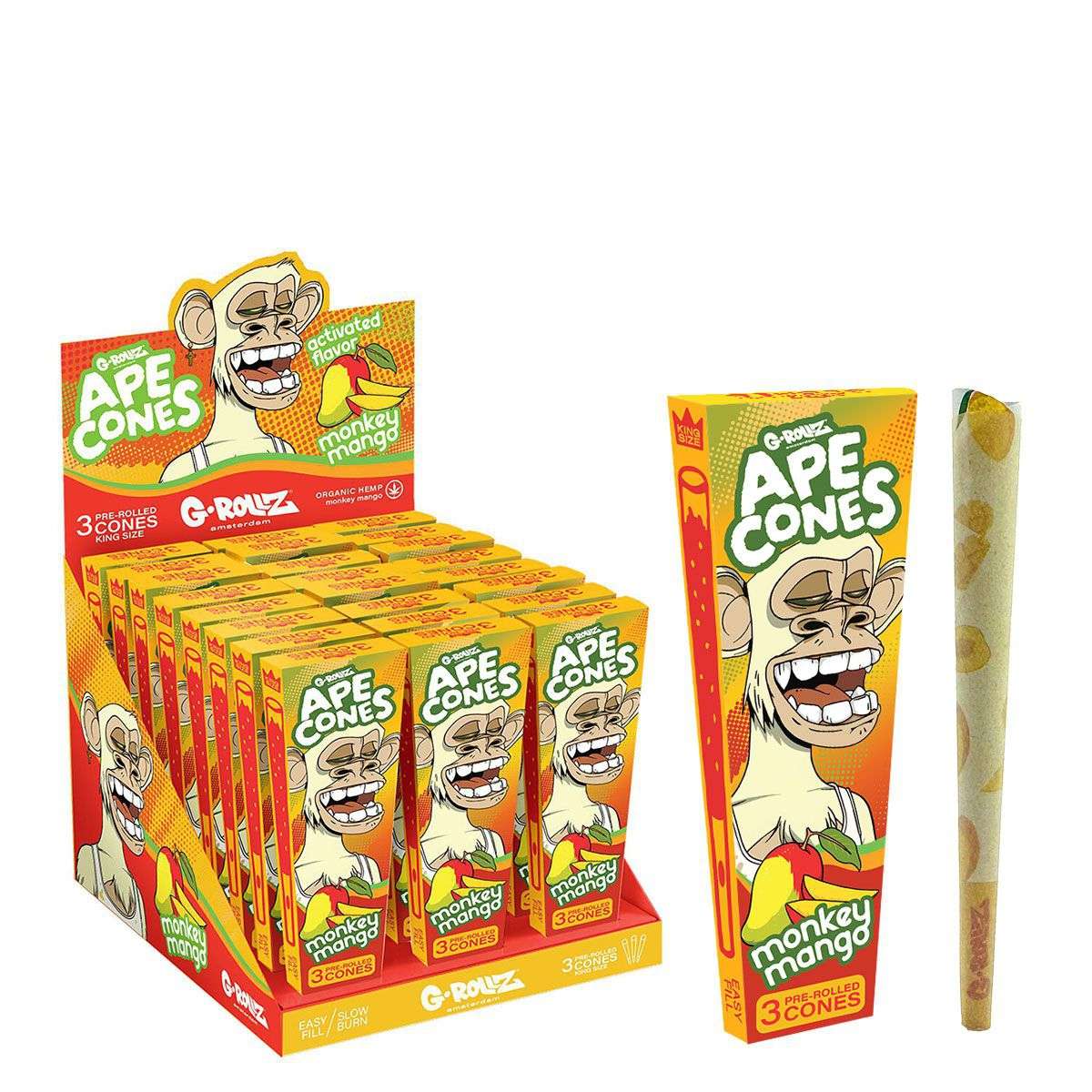 G-Rollz Monkey Mango 3 Pop Cones