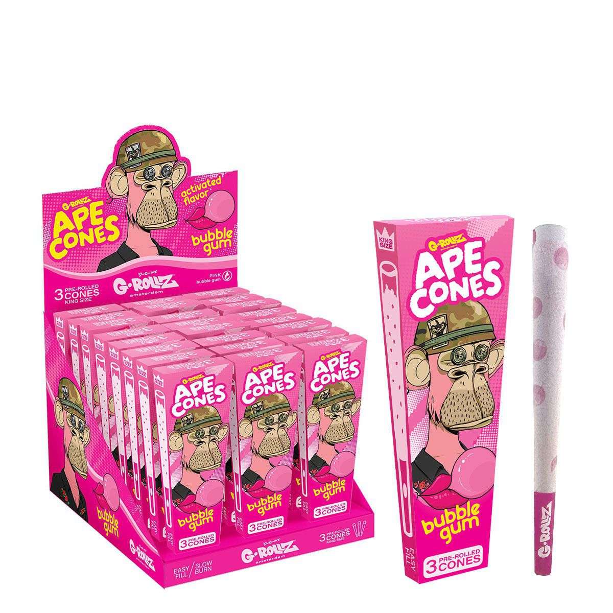 G-Rollz Bubblegum 3 Pop Cones