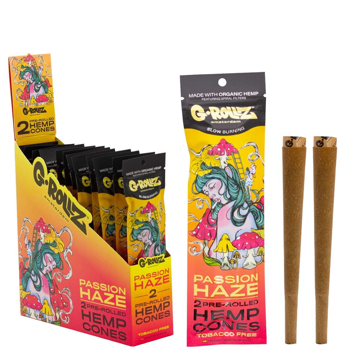 G-Rollz | 2x 'Passion Haze' Pre-Rolled Hemp Cones
